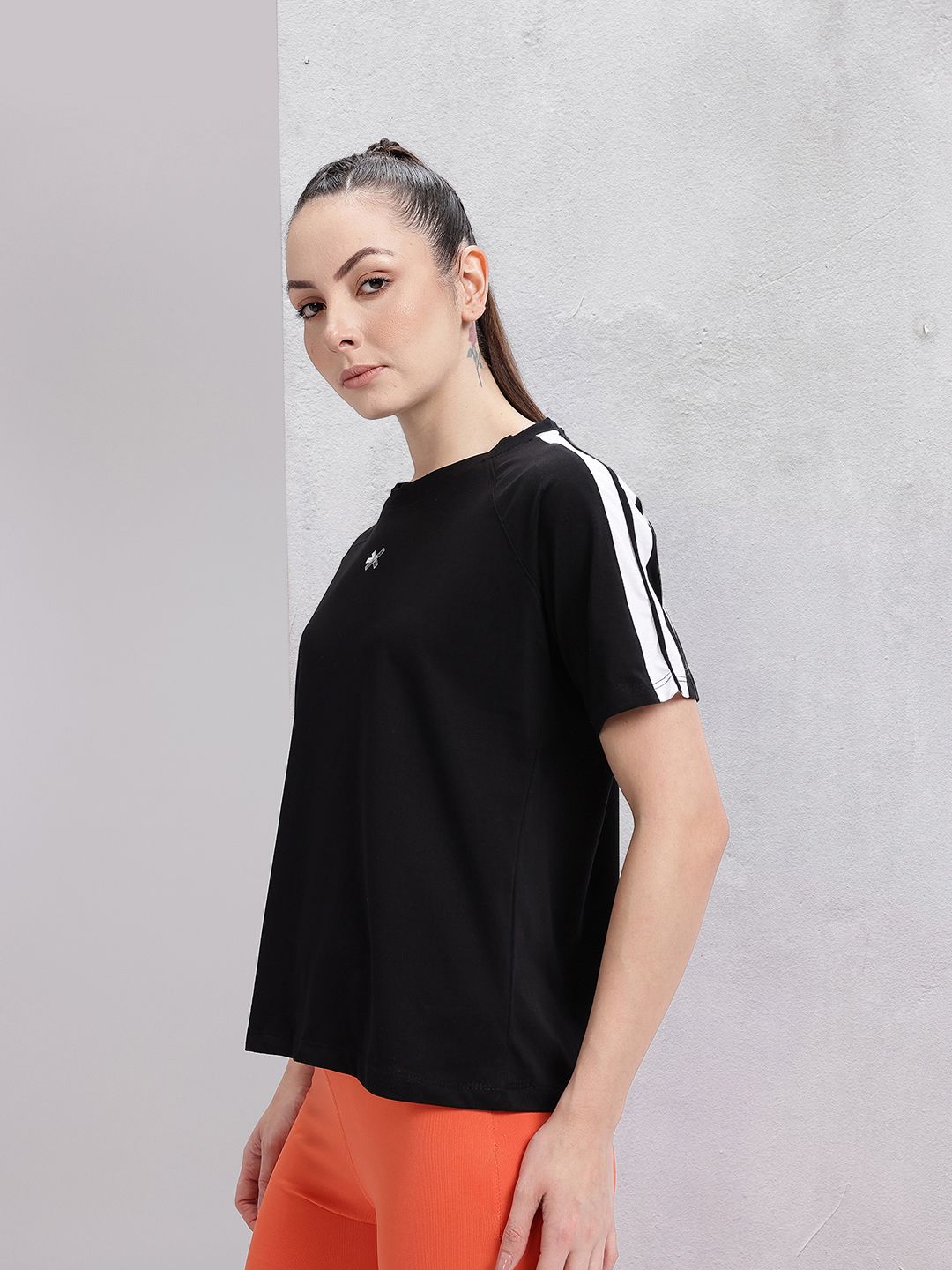 HRX by Hrithik Roshan Striped Training T-shirt