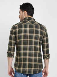 SPYKAR Classic Tartan Checked Cotton Casual Shirt