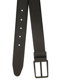 Teakwood Leathers Men Textured Leather Reversible Formal Belt