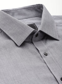 Raymond Pure Cotton Slim Fit Textured Formal Shirt