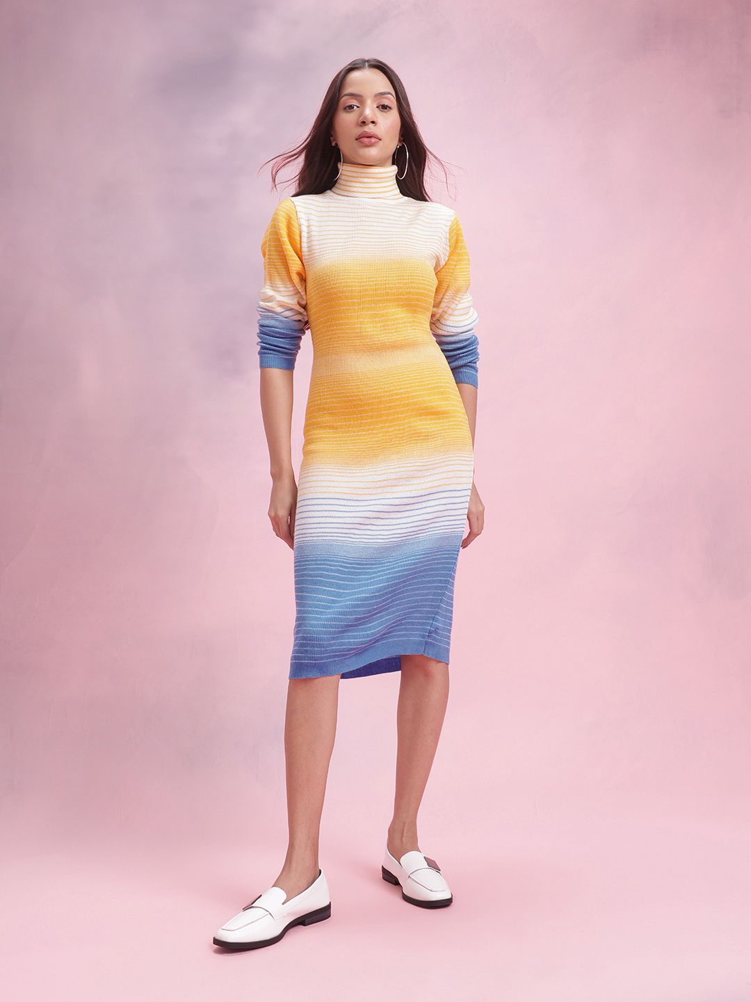 DressBerry Striped Jumper Midi Dress