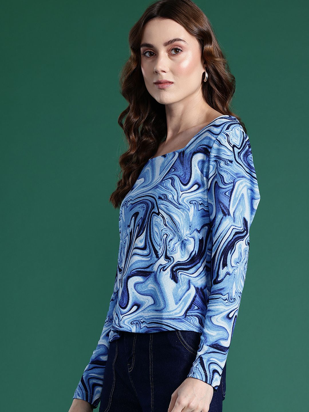 DressBerry Abstract Print Top