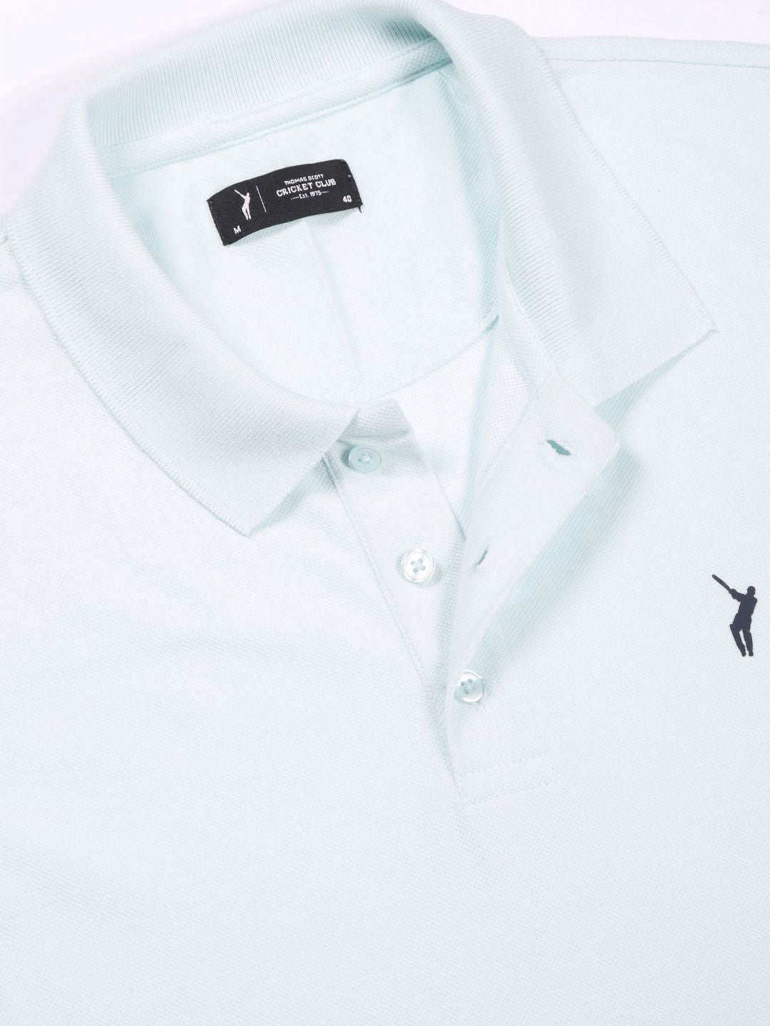 T-shirt kolar pepejal lelaki Thomas Scott Men