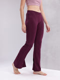 HRX by Hrithik Roshan Women Rapid-Dry Mid-Rise Regular Fit Yoga Tights with Slits