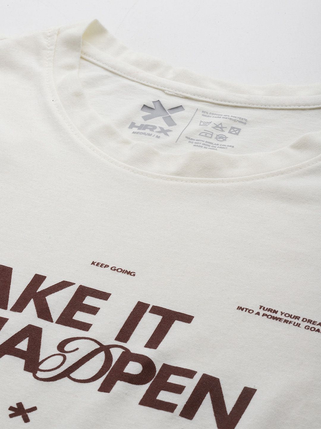 HRX by Hrithik Roshan Typography Printed T-shirt