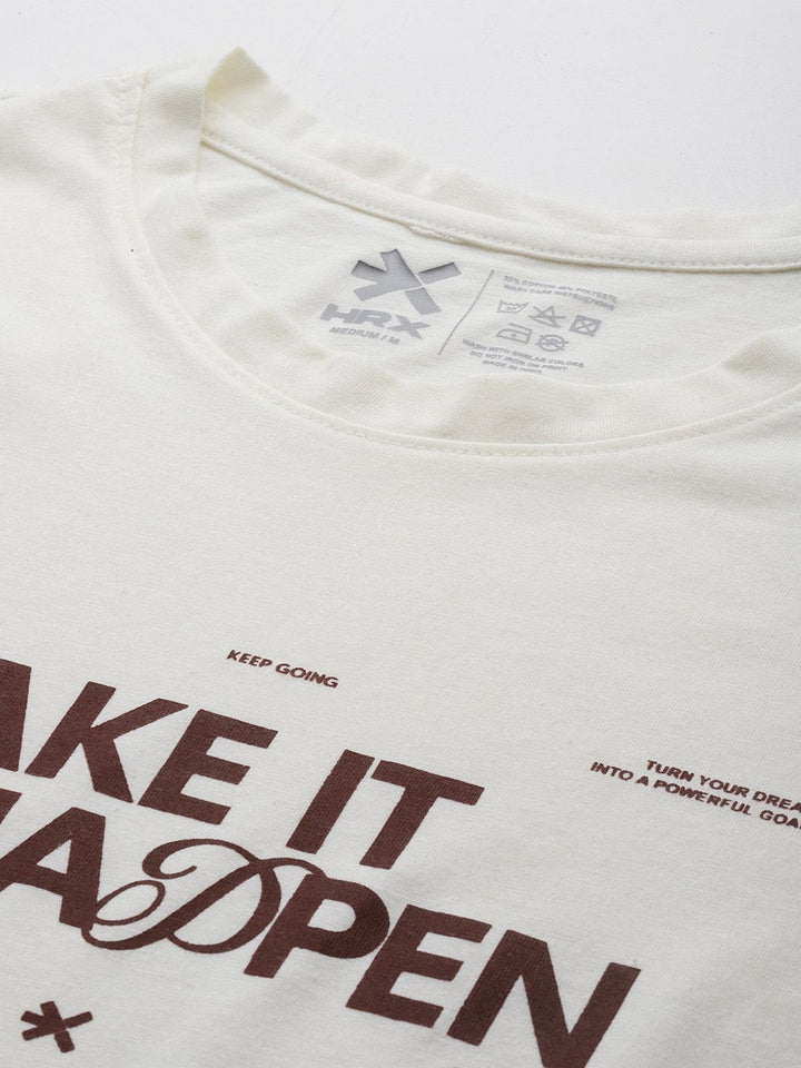 HRX by Hrithik Roshan Typography Printed T-shirt