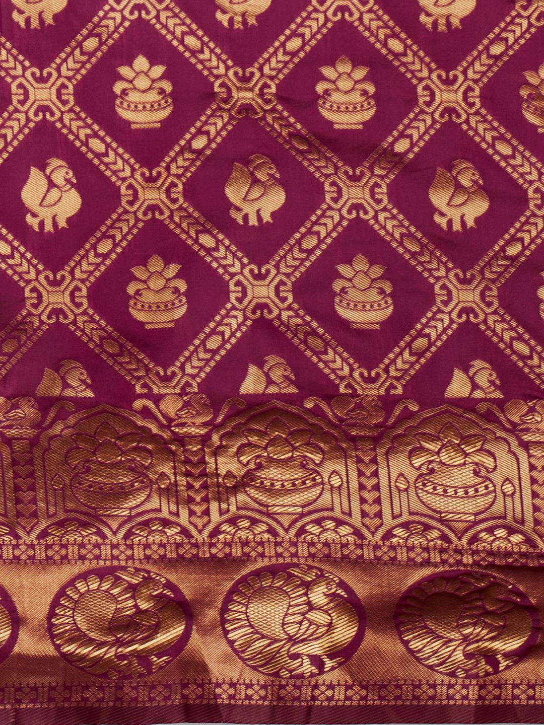 KALINI Ethnic Motifs Zari Banarasi Saree