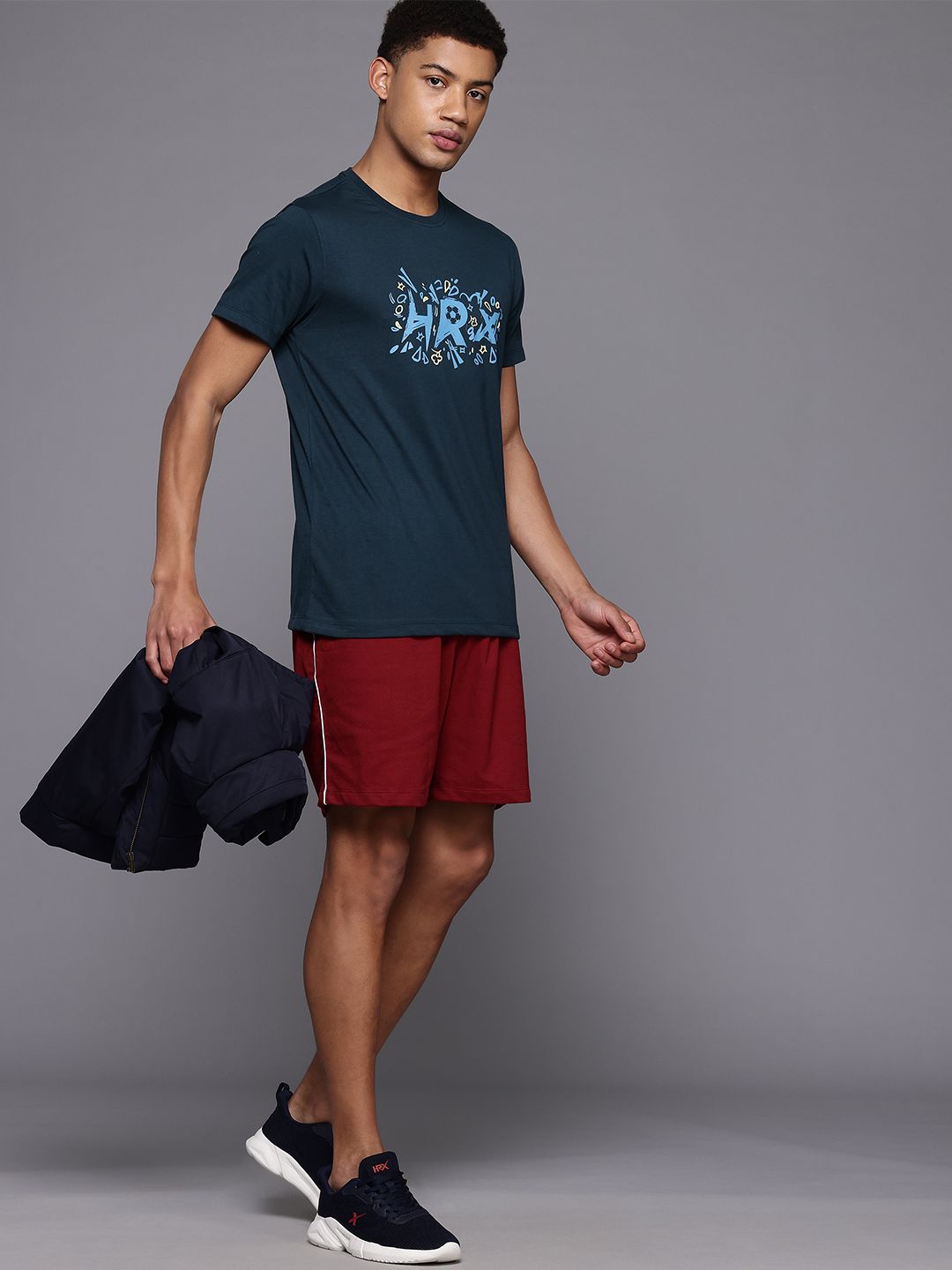 HRX by Hrithik Roshan Men Brand Logo Printed T-shirt