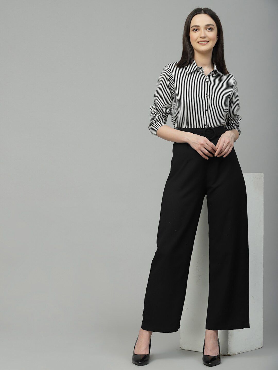 Style Quotient Women Striped Formal Shirt