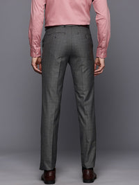 Raymond Men Checked Slim Fit Trousers
