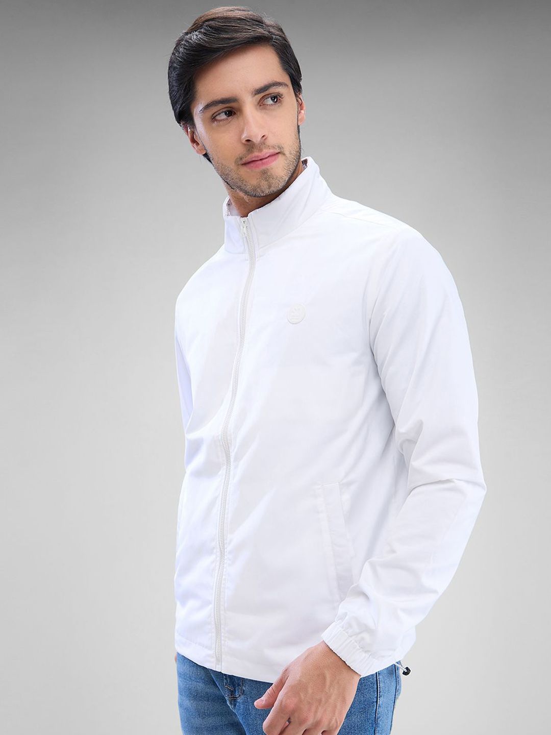 SPYKAR Men Full Sleeve Regular Fit Solid Bomber Jacket