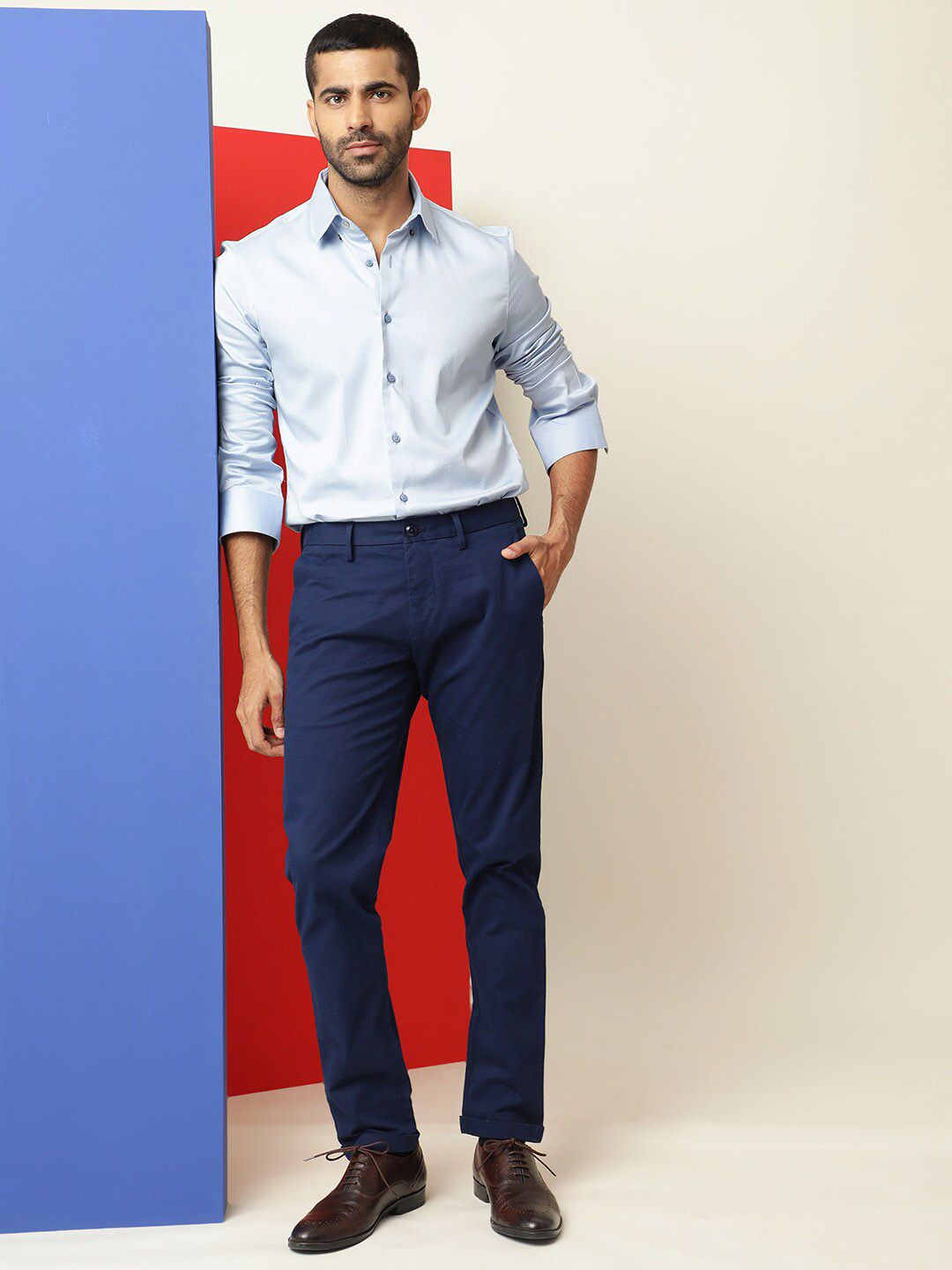 RARE RABBIT Men Holand Slim Fit Shirt