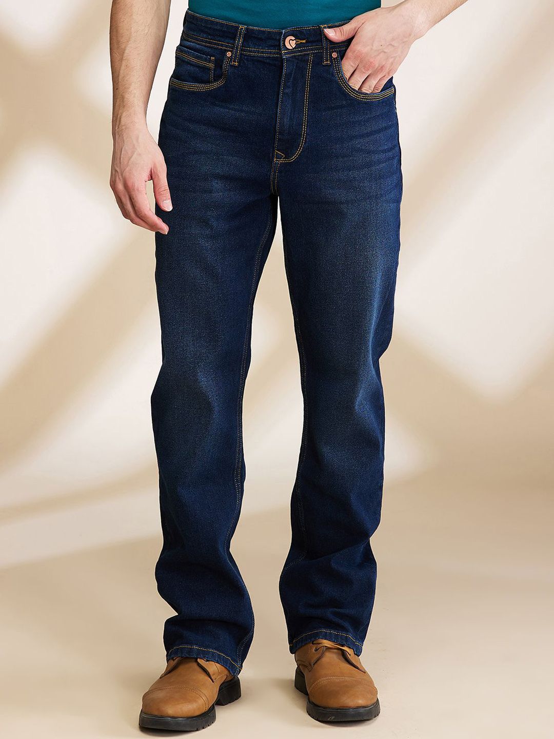 Being Human Men Bootcut Light Fade Jeans