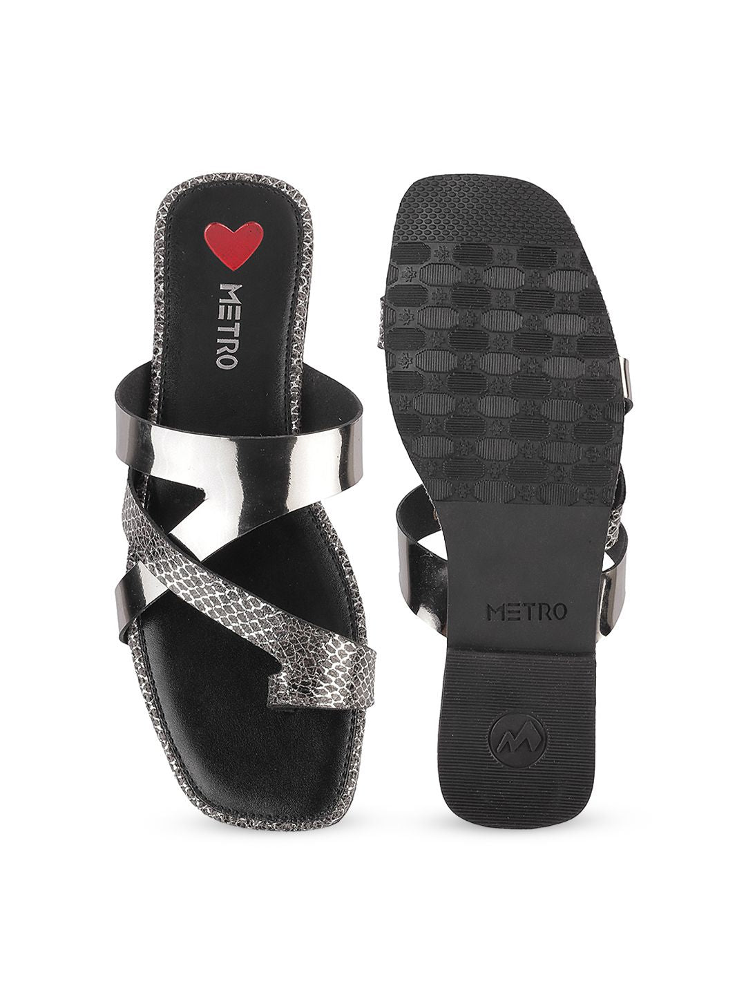 Metro Women One Toe Flats with Bows