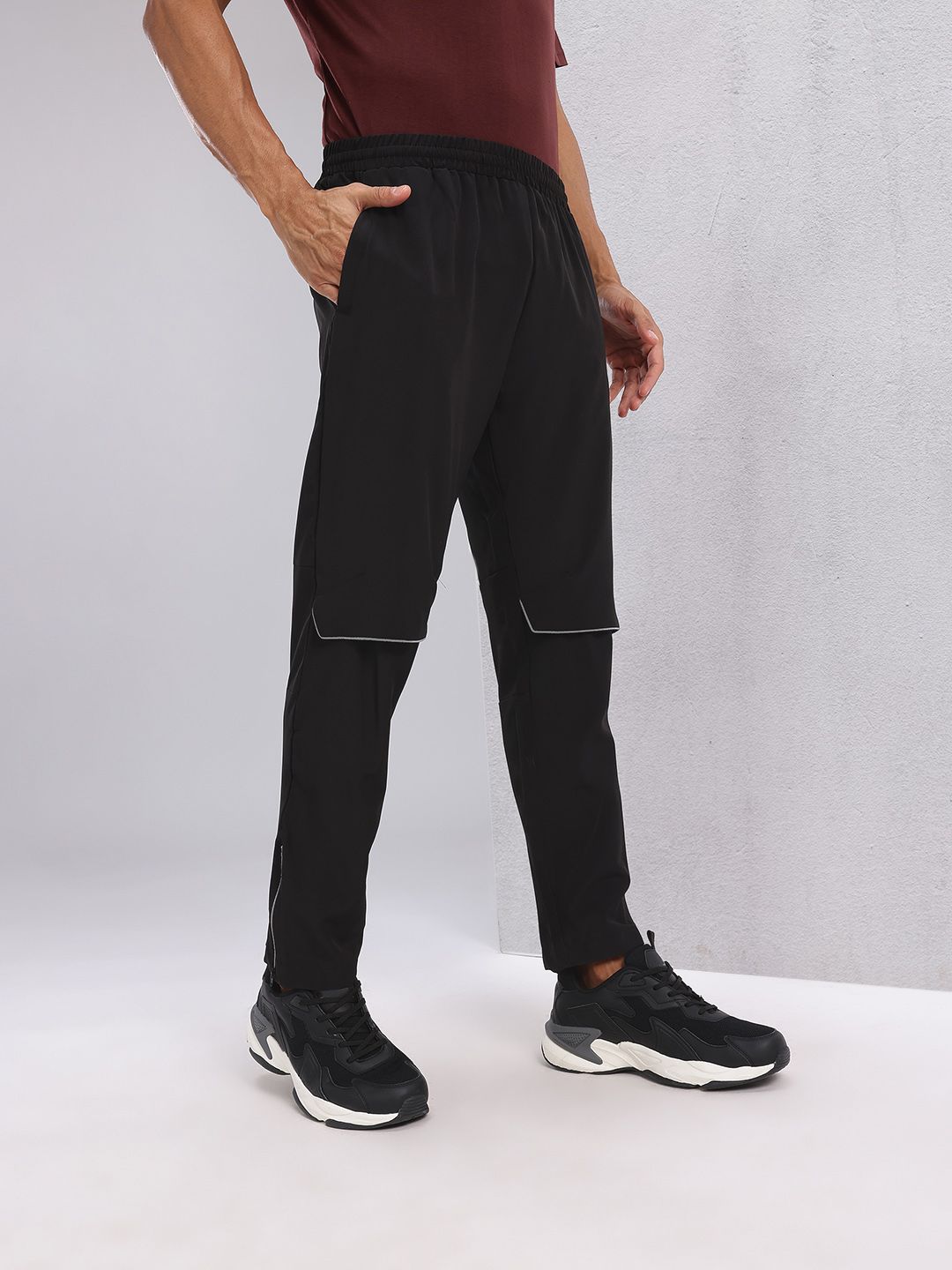 HRX by Hrithik Roshan Mid-Rise Rapid-Dry Running Track Pants