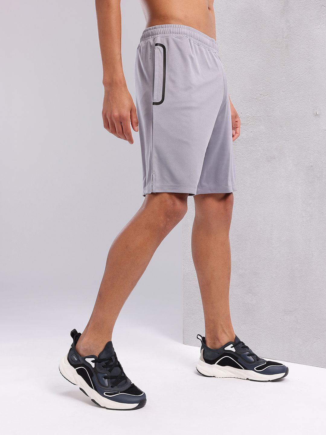 HRX by Hrithik Roshan Men Mid-Rise Brand Logo Detail Rapid-Dry Training Shorts
