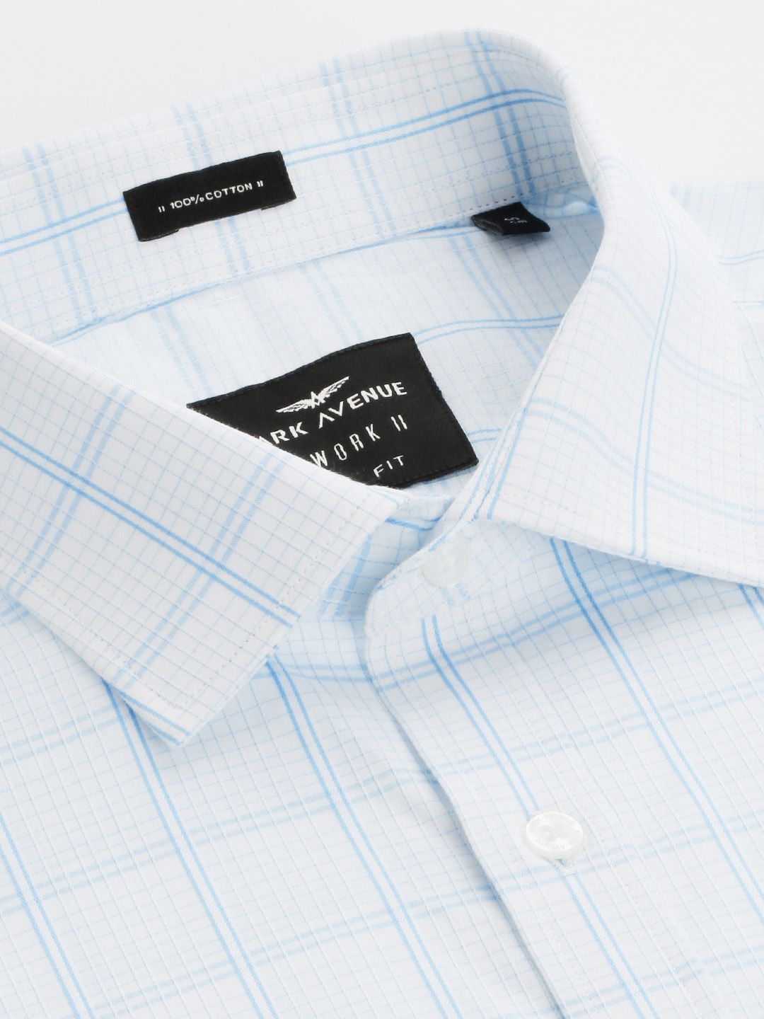 Park Avenue Slim Fit Checked Pure Cotton Formal Shirt