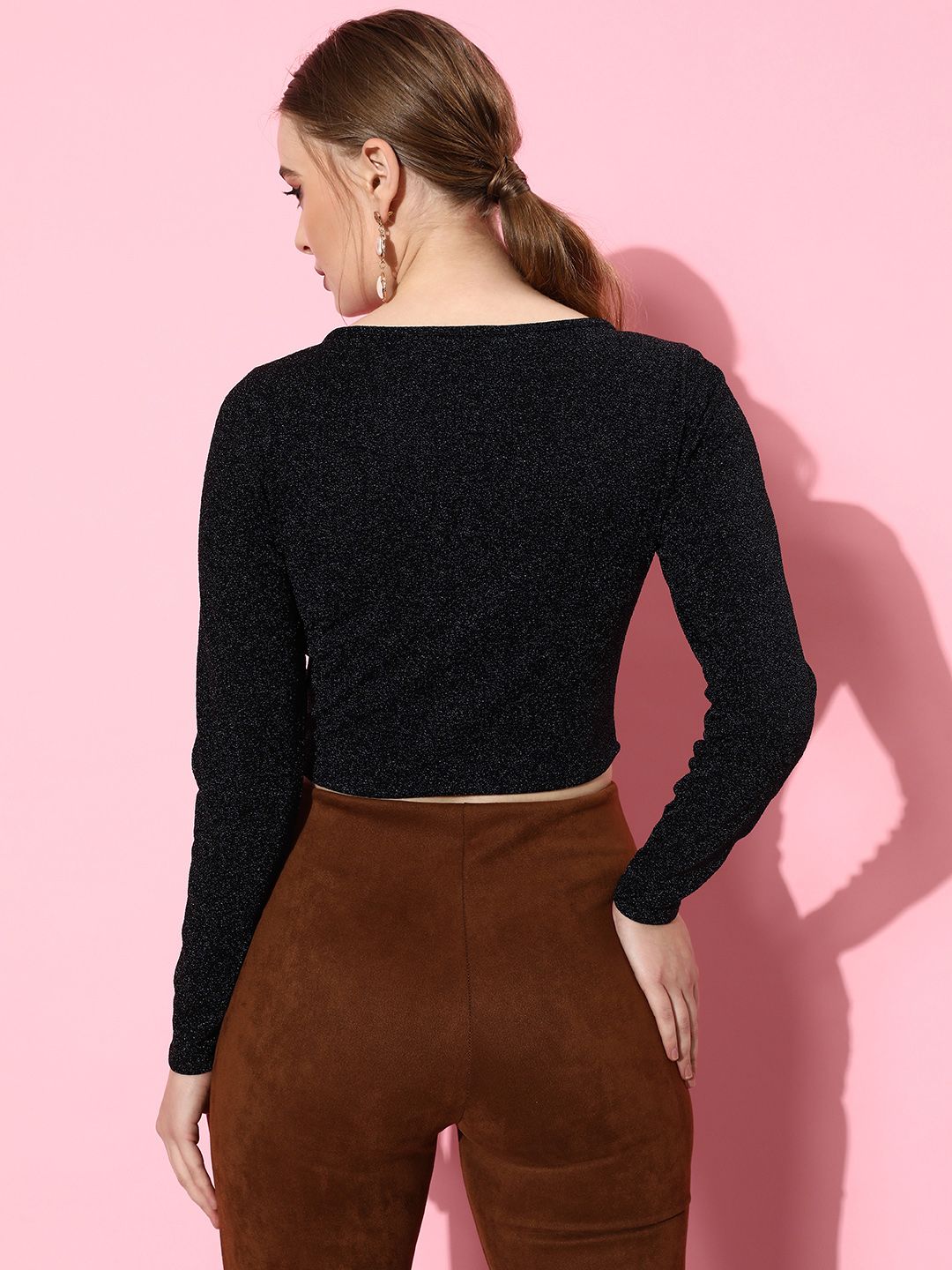 DressBerry Women V Neck Crop Top
