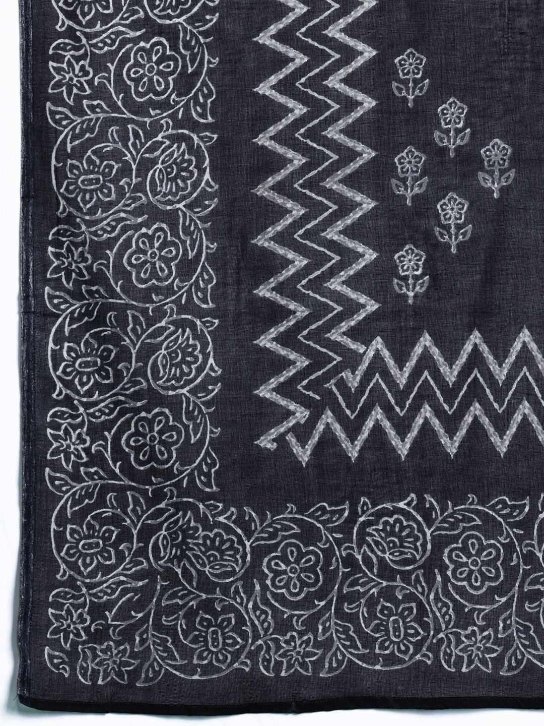 Indo Era Women Ethnic Motifs Printed Regular Pure Cotton Kurta with Trousers & With Dupatta