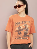 DILLINGER Women Graphic Printed Oversized T-shirt