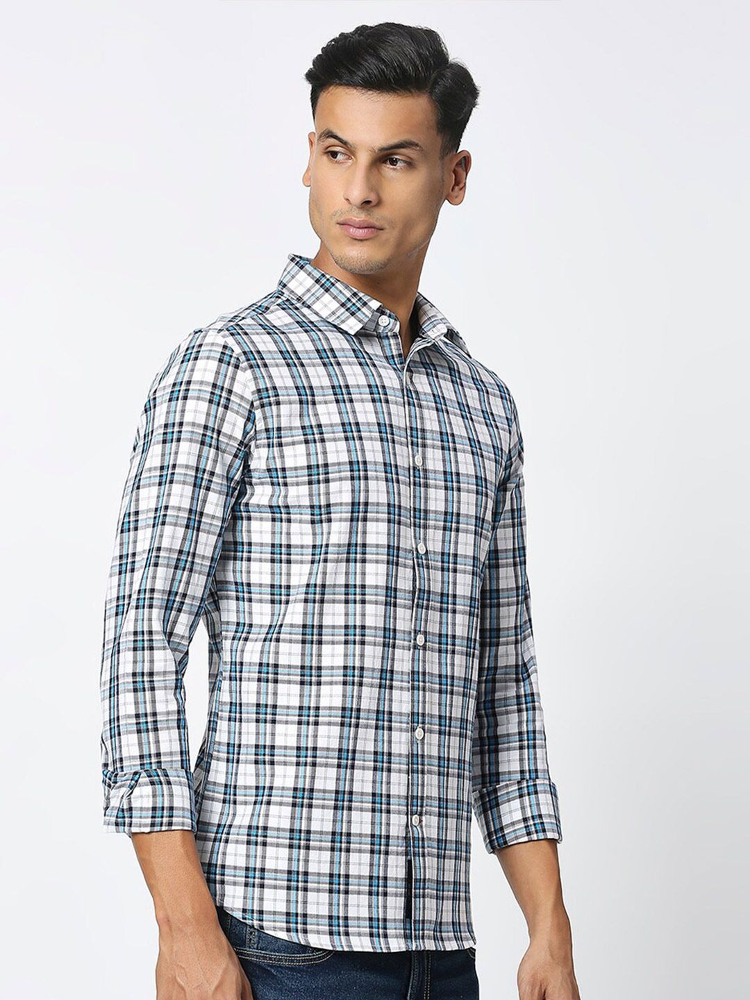 Being Human Slim Fit Cotton Casual Shirt