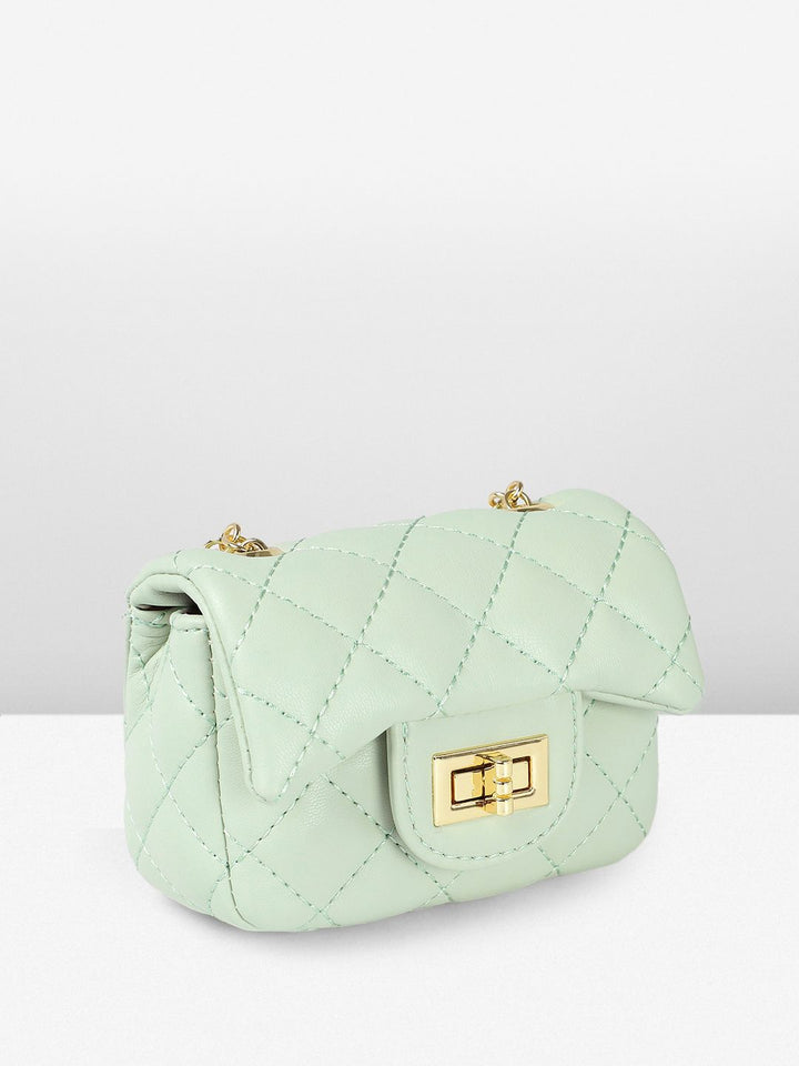 DressBerry Textured Miniature Sling Bag with Quilted