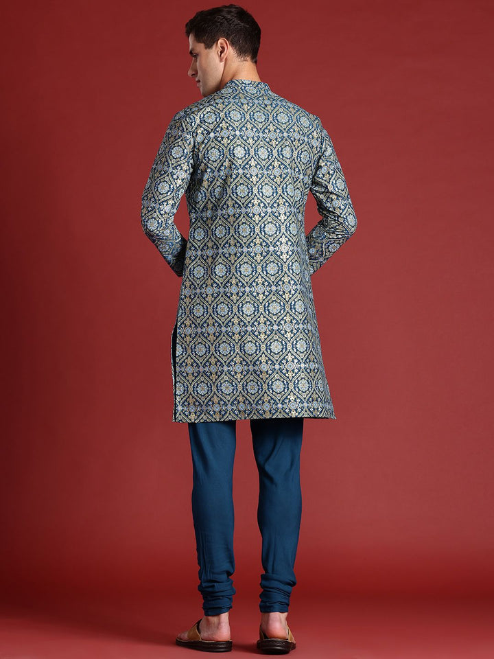Anouk Men Ethnic Motifs Printed Regular Kurta with Churidar
