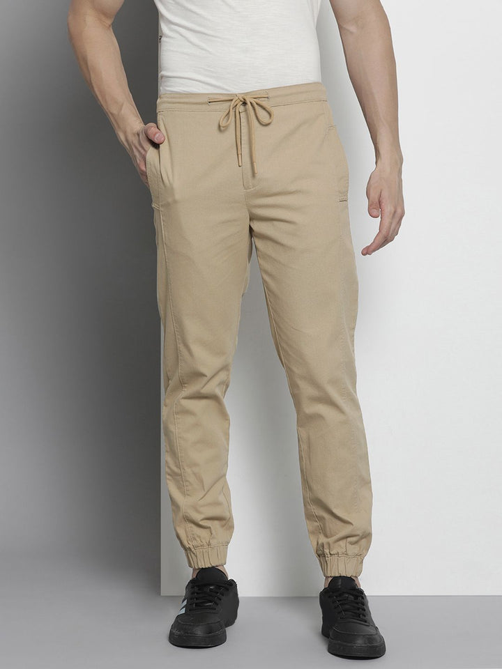 The Indian Garage Co Men Pure Cotton Regular Fit Joggers