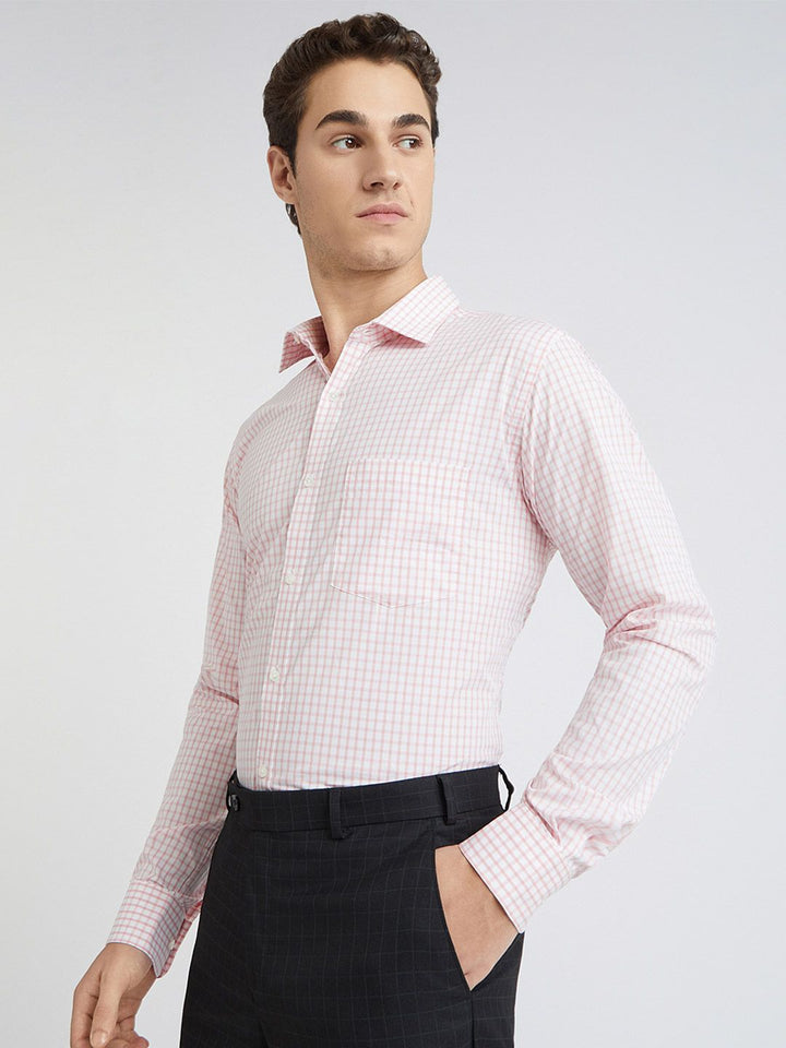 Park Avenue Slim Fit Checked Pure Cotton Formal Shirt