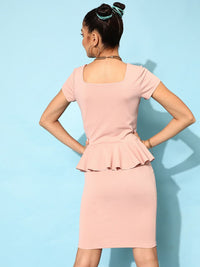 STREET 9 Women Pretty Pink Solid Dress