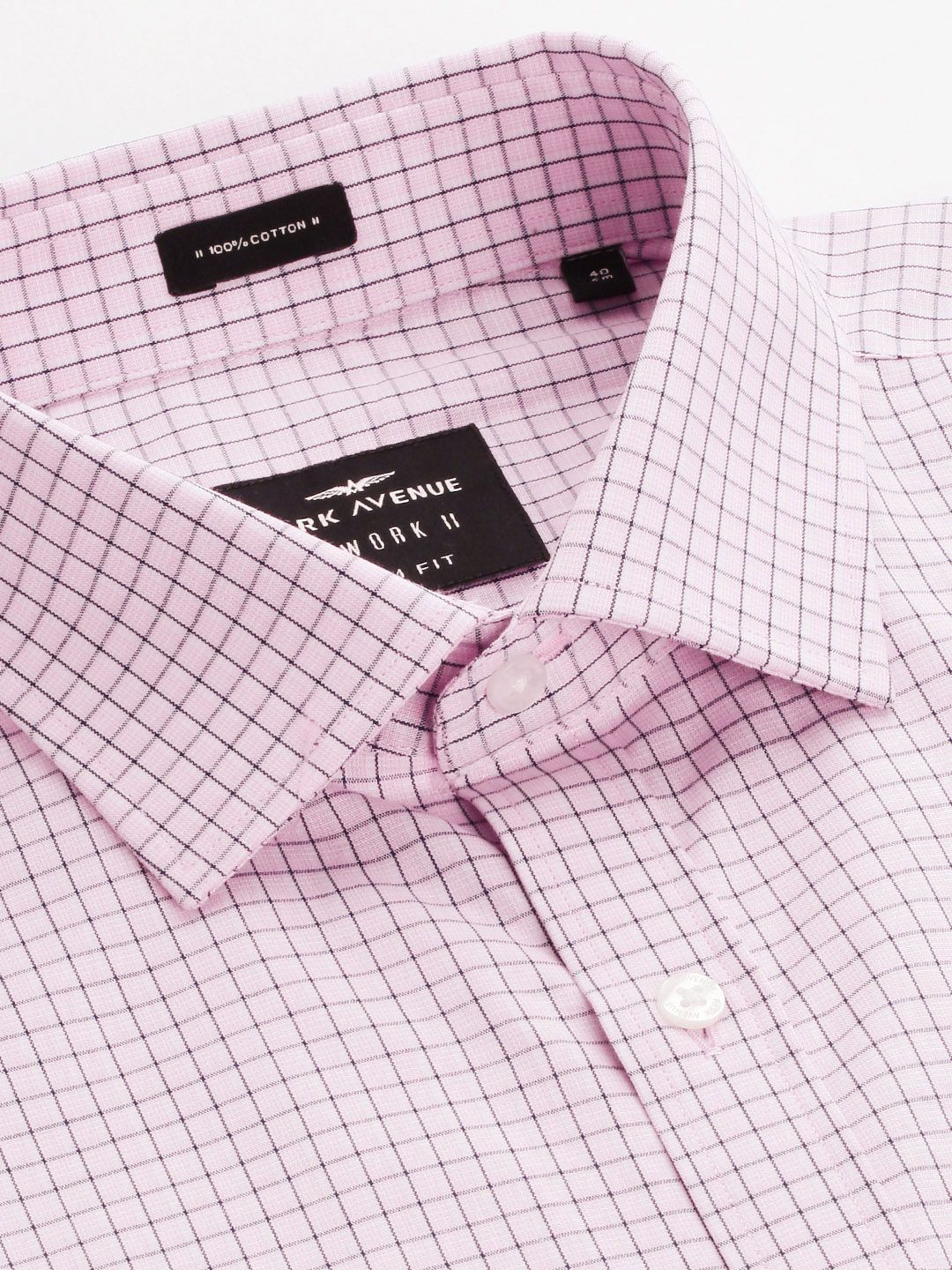 Park Avenue Slim Fit Checked Pure Cotton Formal Shirt