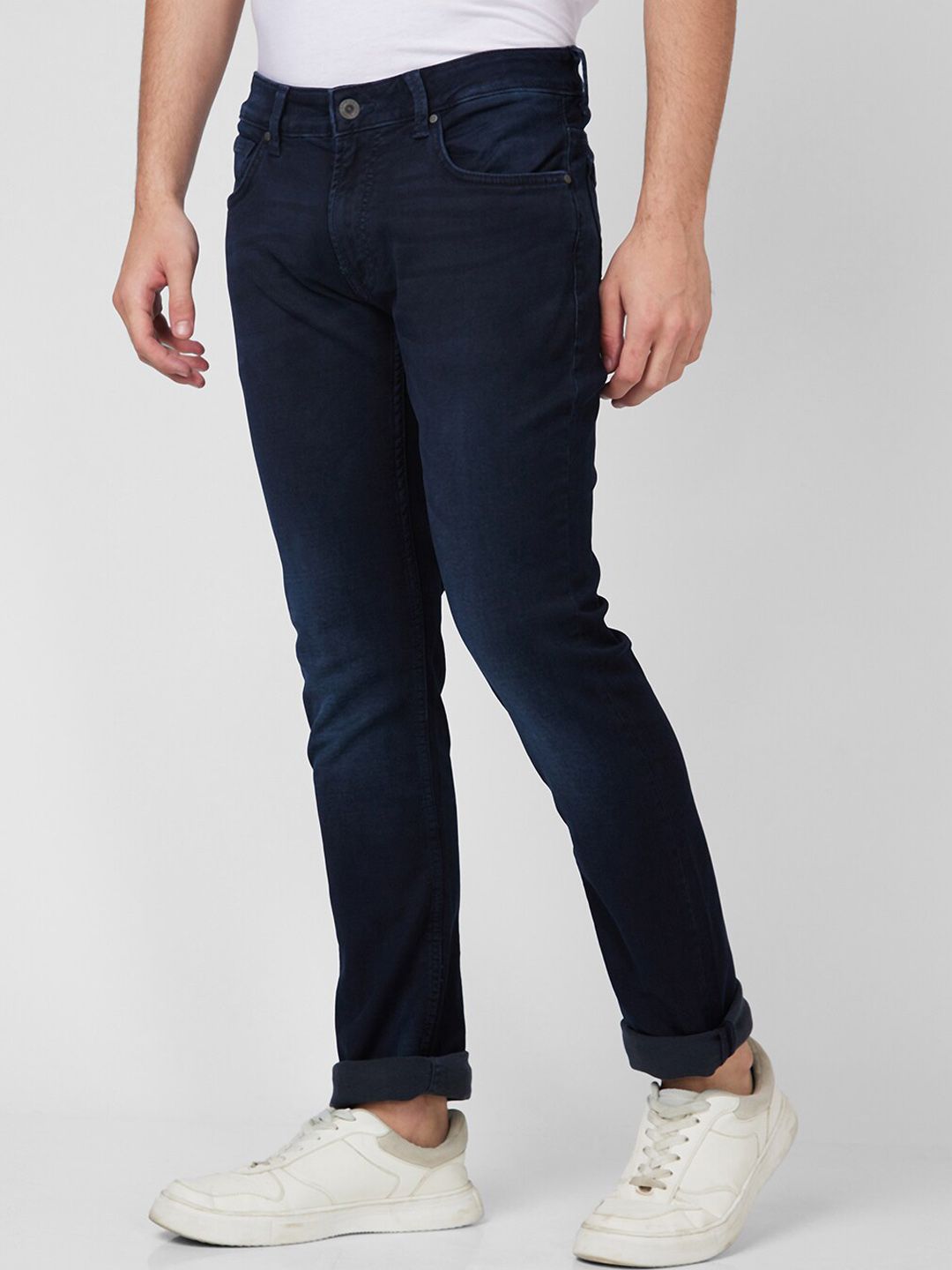 SPYKAR Men Mid Rise Clean Look Light Fade Jeans