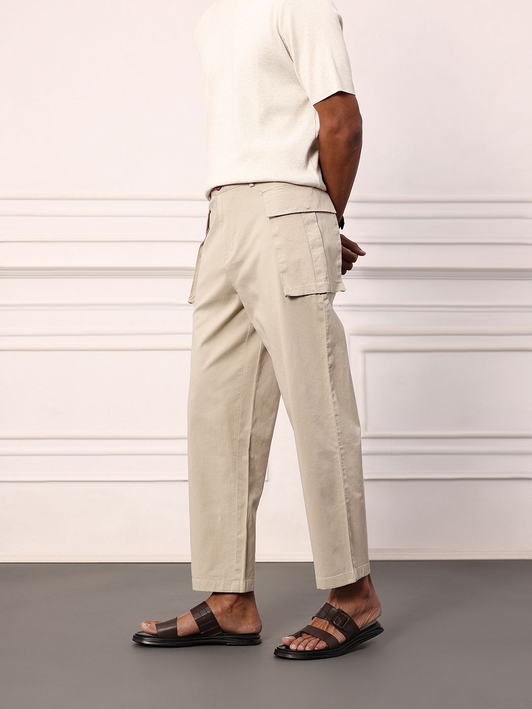 Mr Bowerbird Men Cargo-Style Trousers