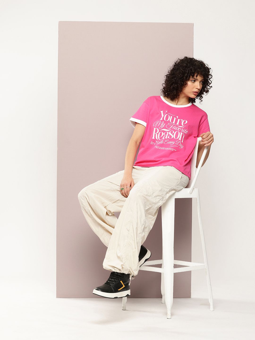 DILLINGER Typography Printed Pure Cotton Boxy T-shirt