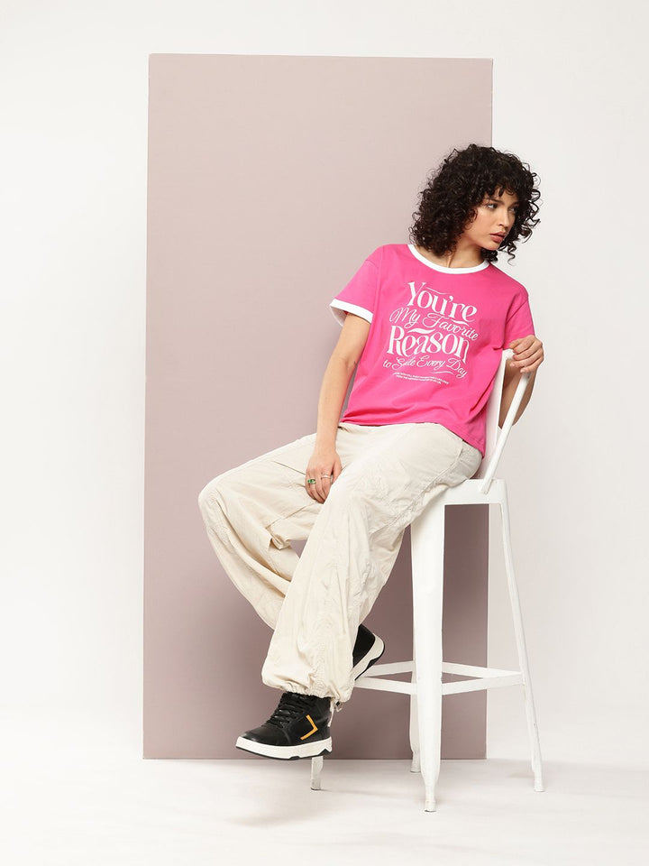 DILLINGER Typography Printed Pure Cotton Boxy T-shirt