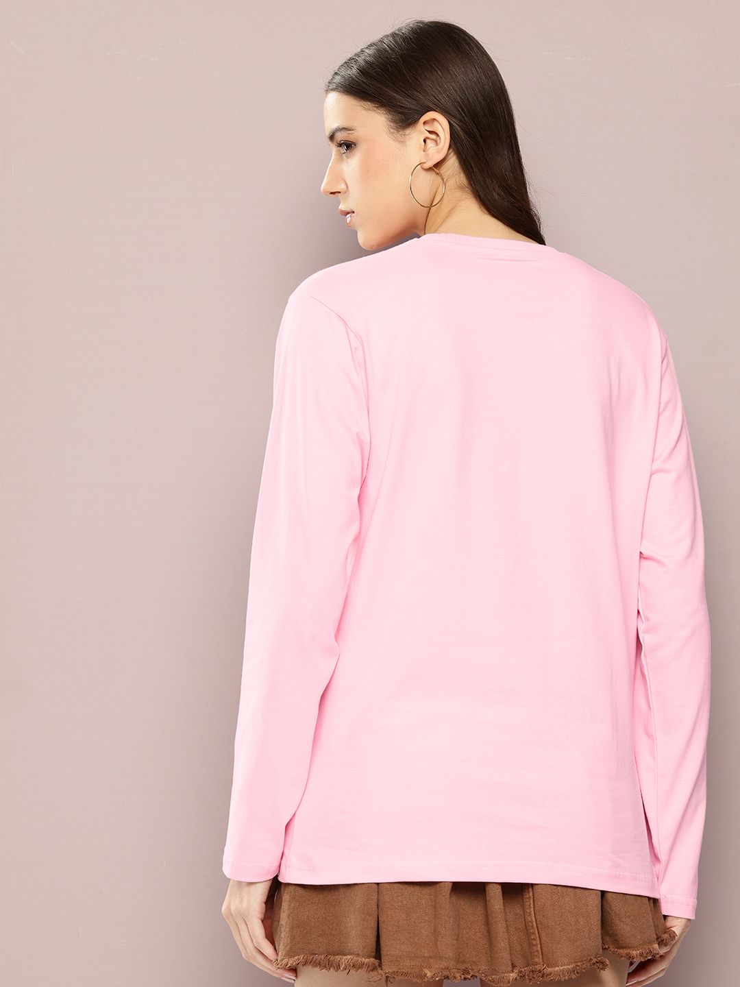 Dillinger Women Long Sleeve Oversized Printed Tshirt