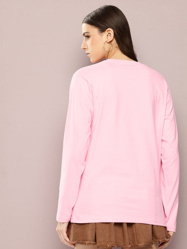 Dillinger Women Long Sleeve Oversized Printed Tshirt