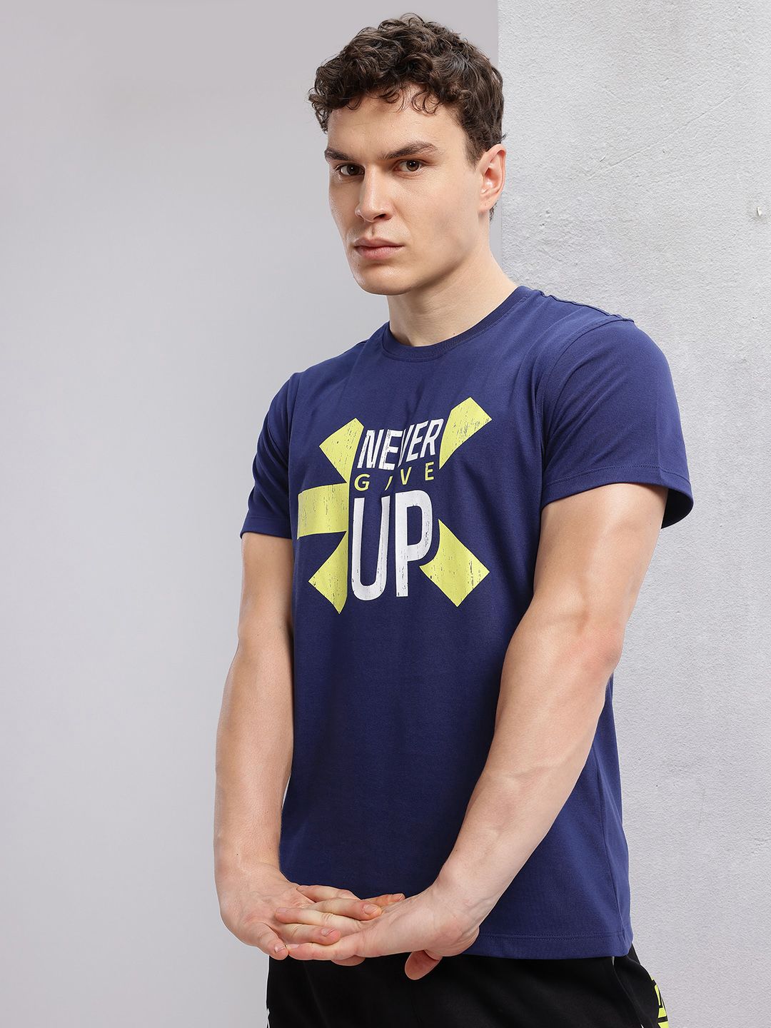HRX by Hrithik Roshan Typography Print Training T-shirt