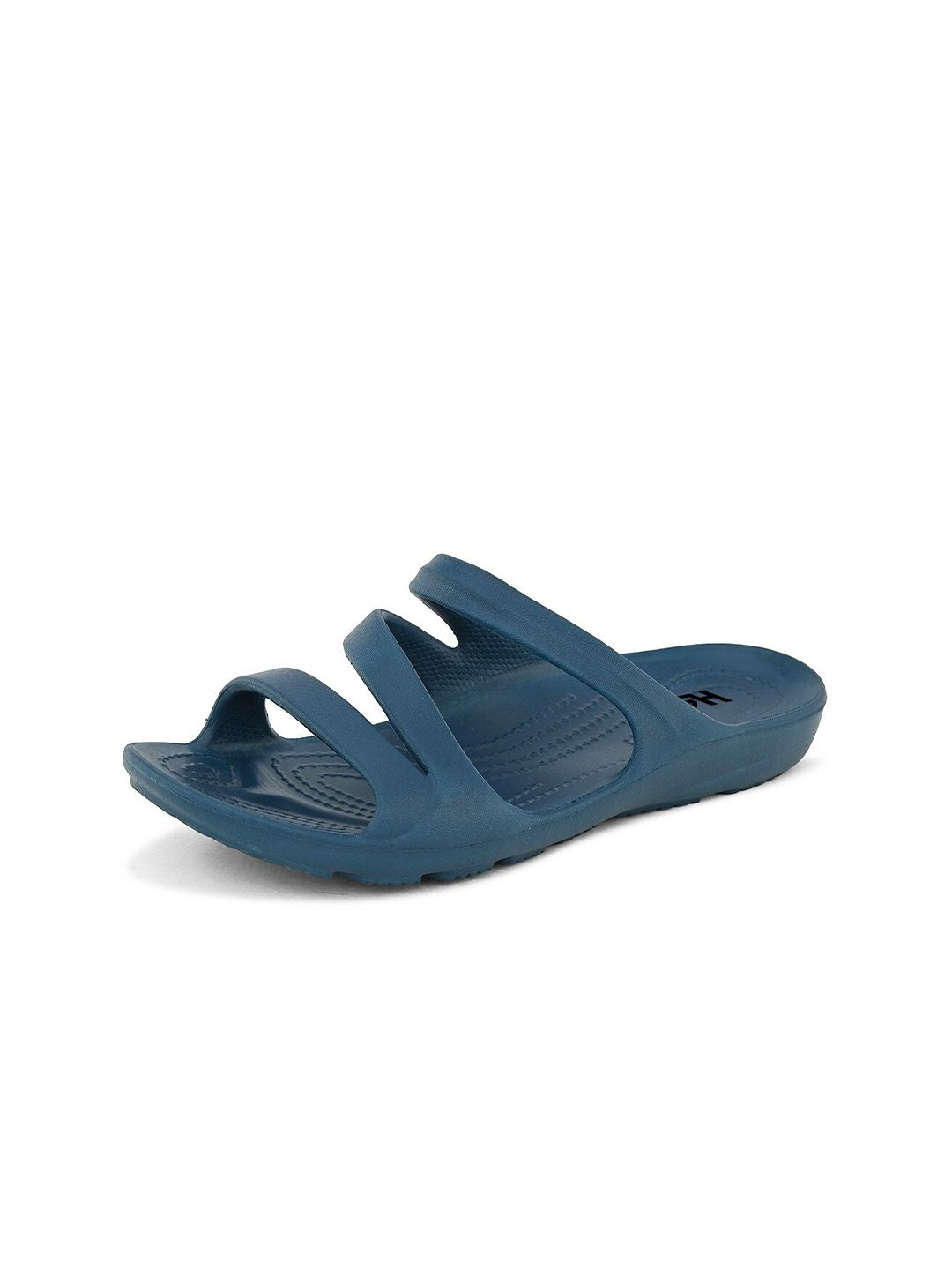 HRX by Hrithik Roshan Women Teal Blue Textured Sliders