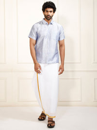 VASTRAMAY Premium Spread Collar Casual Shirt