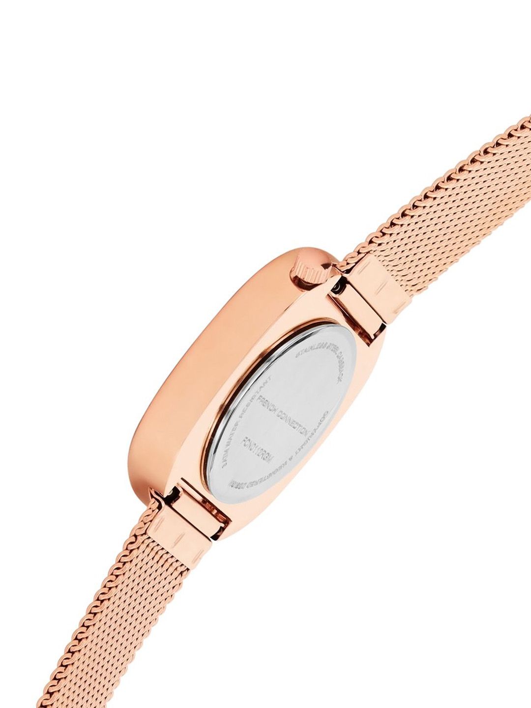 French Connection Women Dial & Stainless Steel Bracelet Style Straps Analogue Watch FCN0112RGM