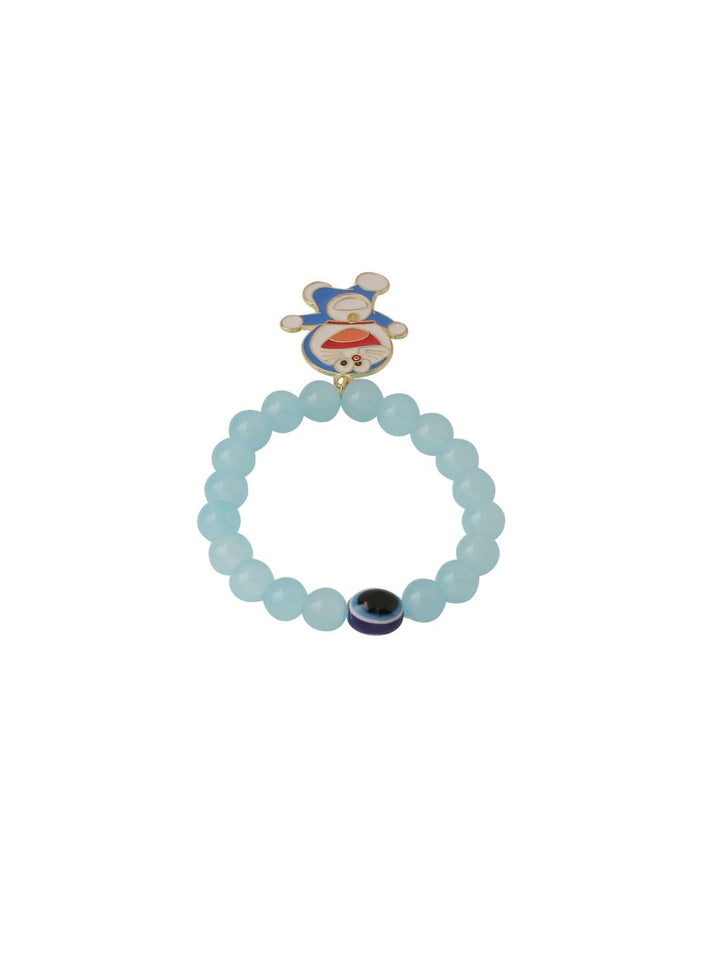NVR Kids Cartoon Design Sky BLue Tiruan Benang Rakhi dengan Roli Chawal