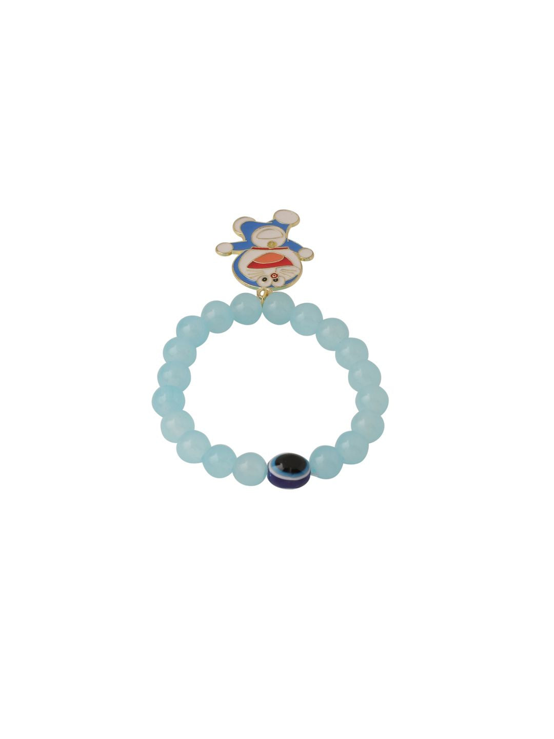NVR Kids Cartoon Design Sky BLue Tiruan Benang Rakhi dengan Roli Chawal