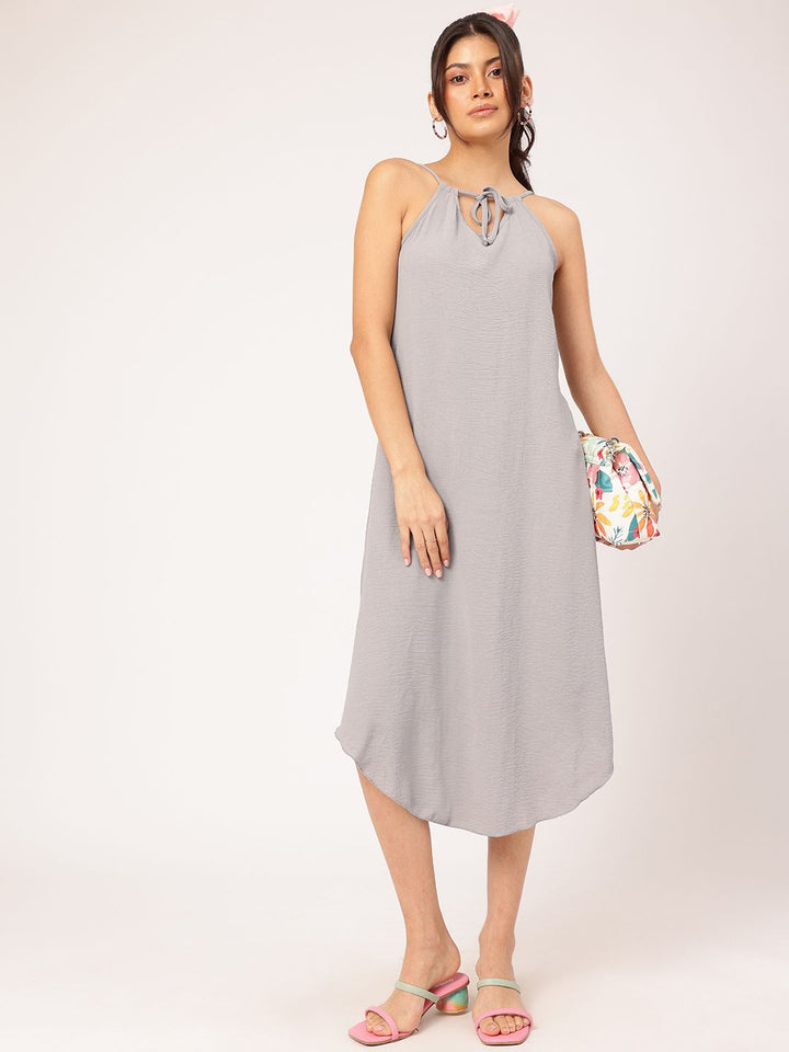 DressBerry Chic Escapism Asymmetric Sheath Midi Dress
