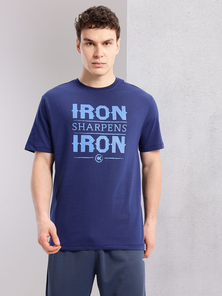 HRX by Hrithik Roshan Men Typography Printed Training T-shirt