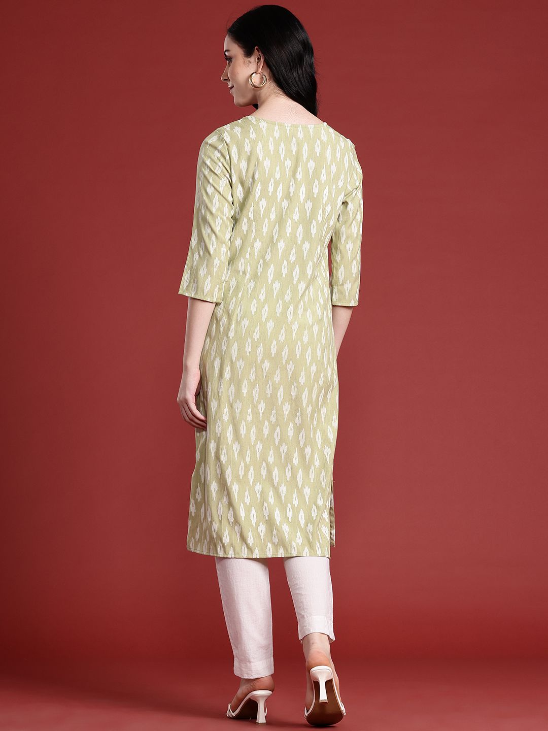 Anouk Women Ikat Printed Kurta