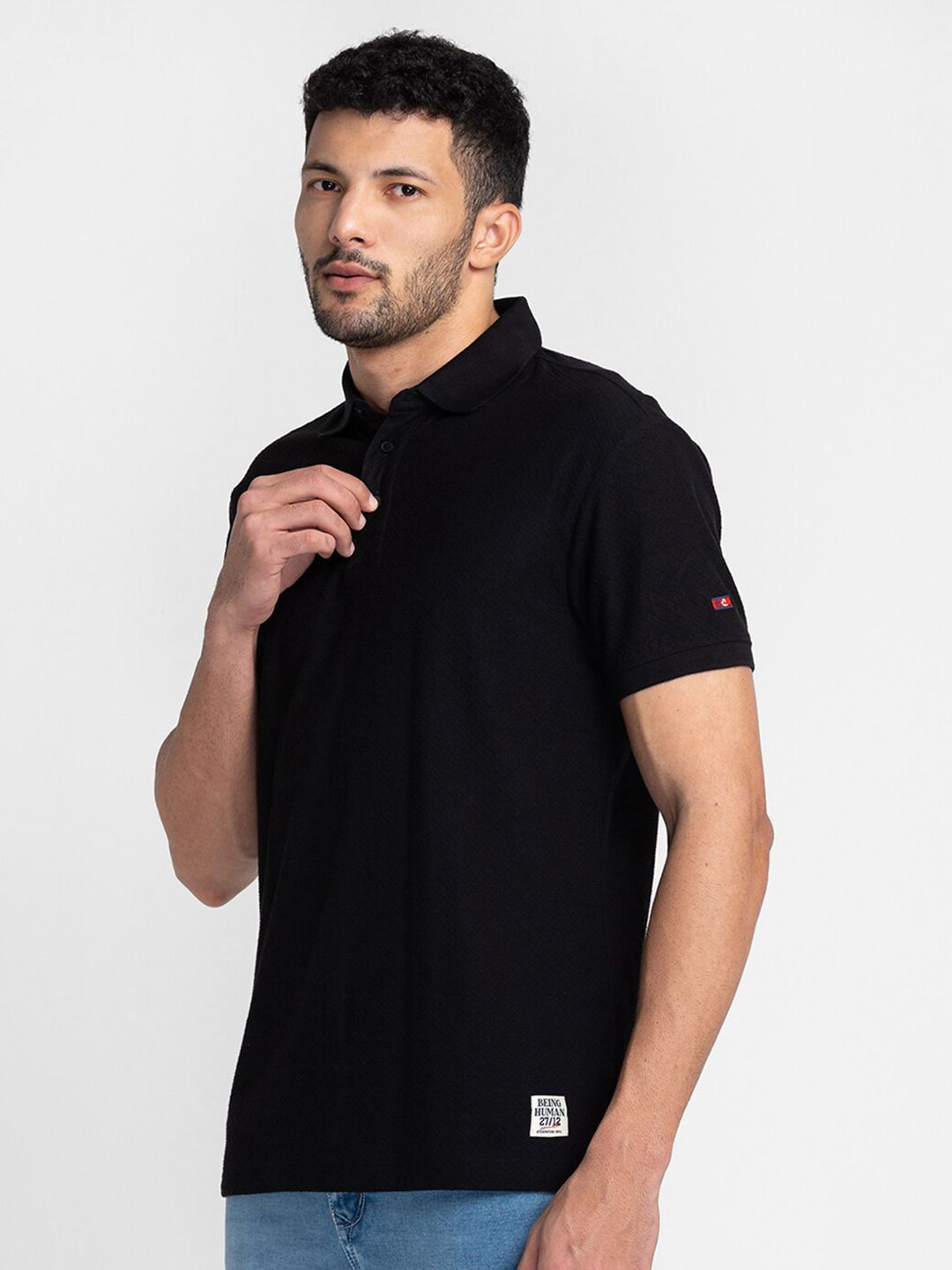 Being Human Polo Collar Short Sleeves T-shirt
