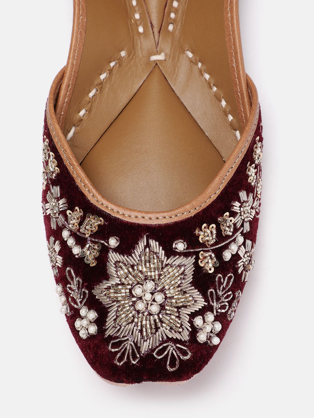 House of Pataudi Women Ethnic Embellished Mojaris