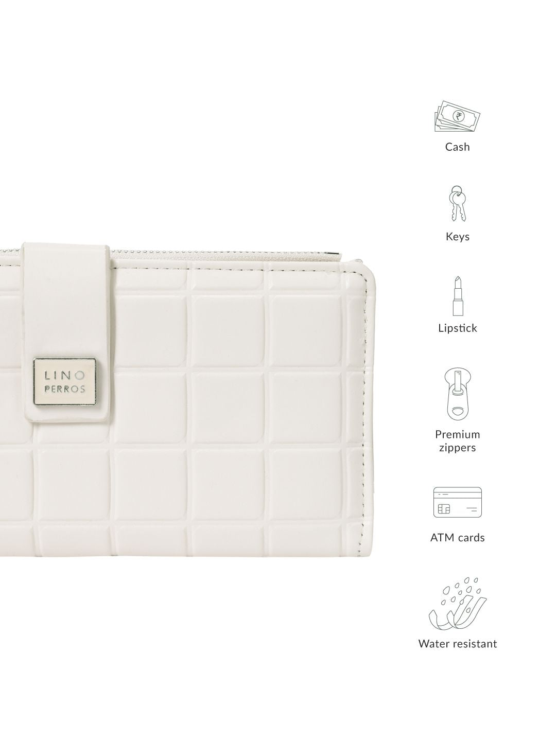 Lino Perros Women Quilted Textured Two Fold Wallet