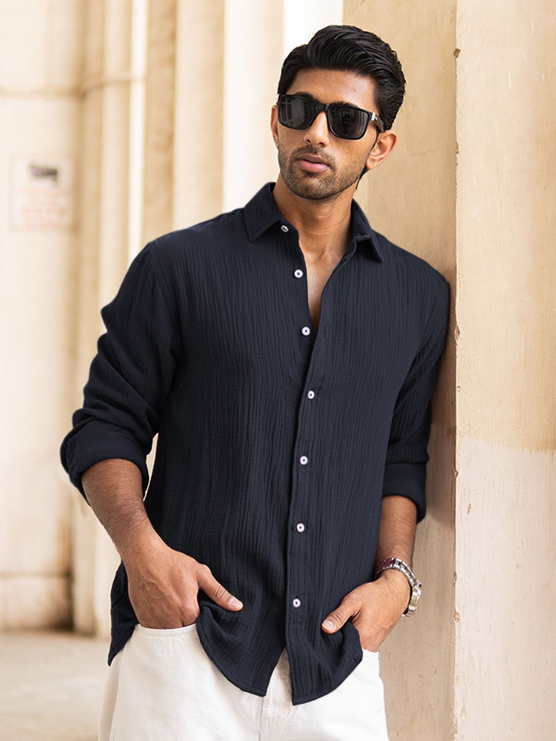 Powerlook Men Opaque Casual Shirt
